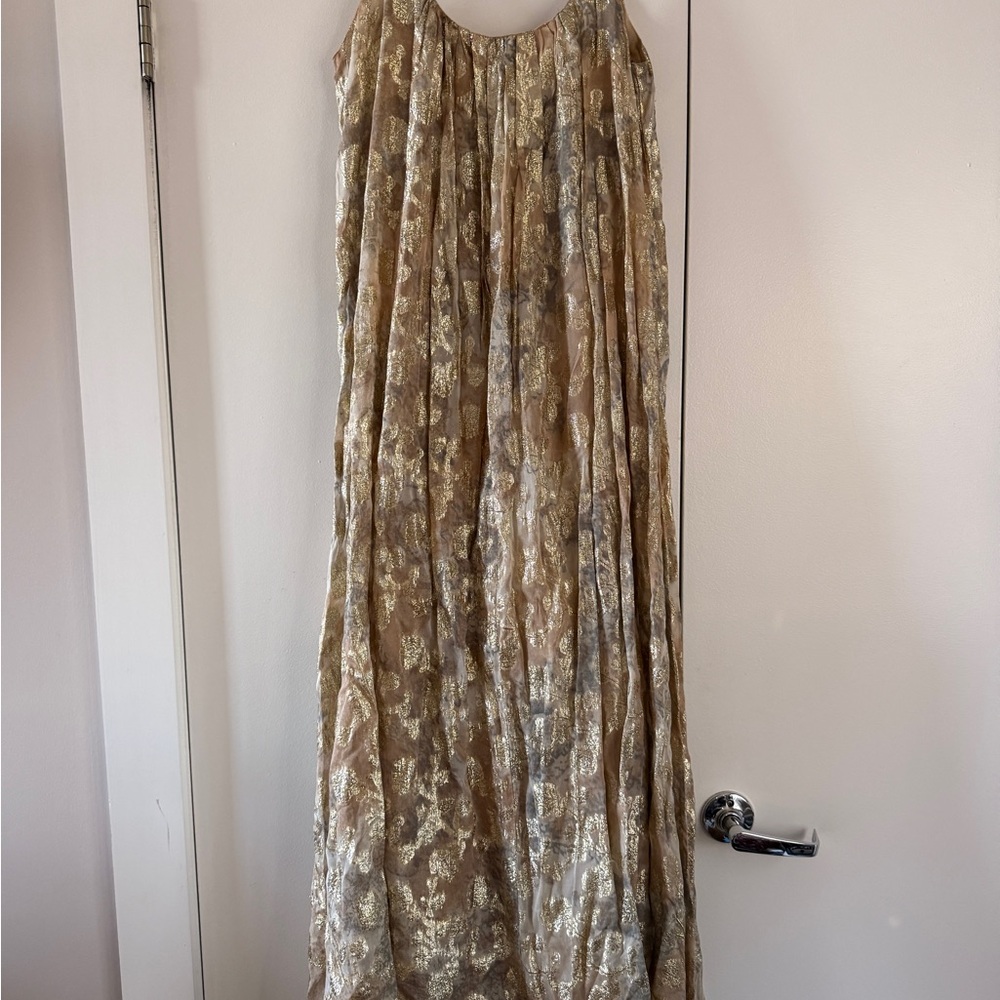 Mes Demoiselles Aspasie powder combo Maxi dress